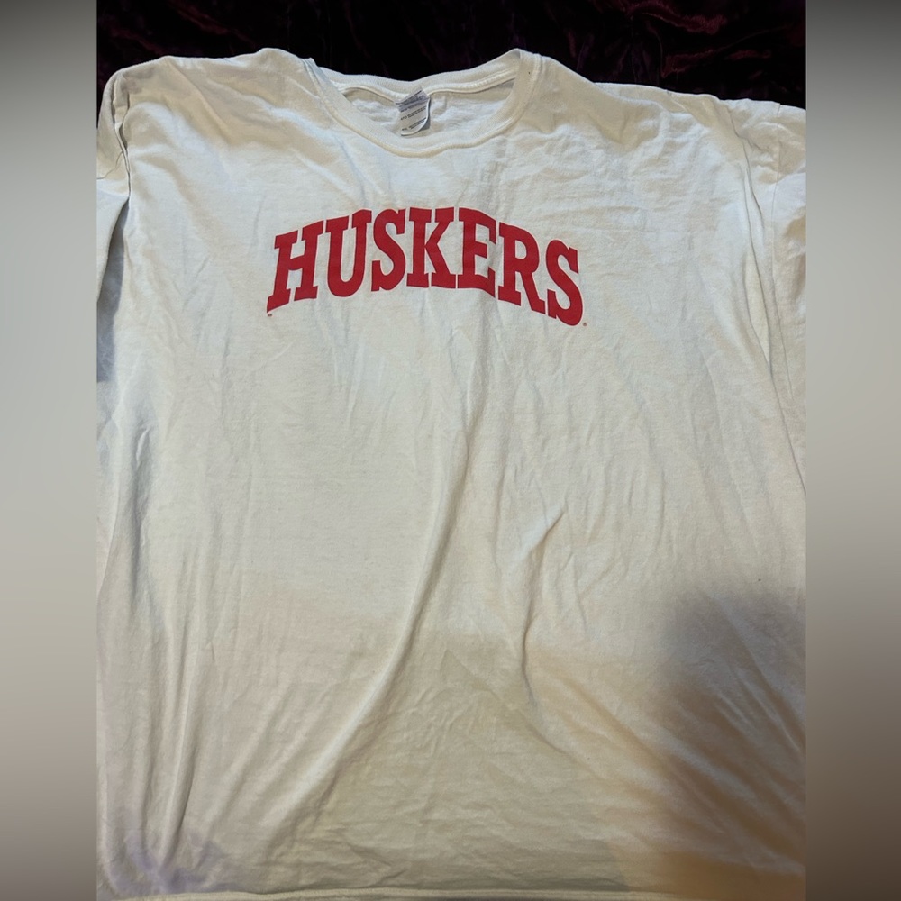 Nebraska huskers white shirt! 4x